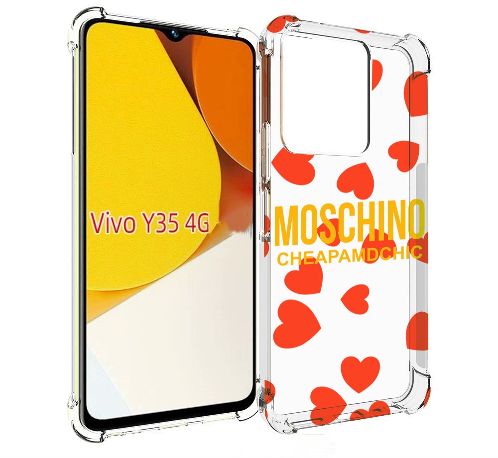 

Чехол MyPads сердца-москино для Vivo Y35 4G 2022 / Vivo Y22, Прозрачный, Tocco