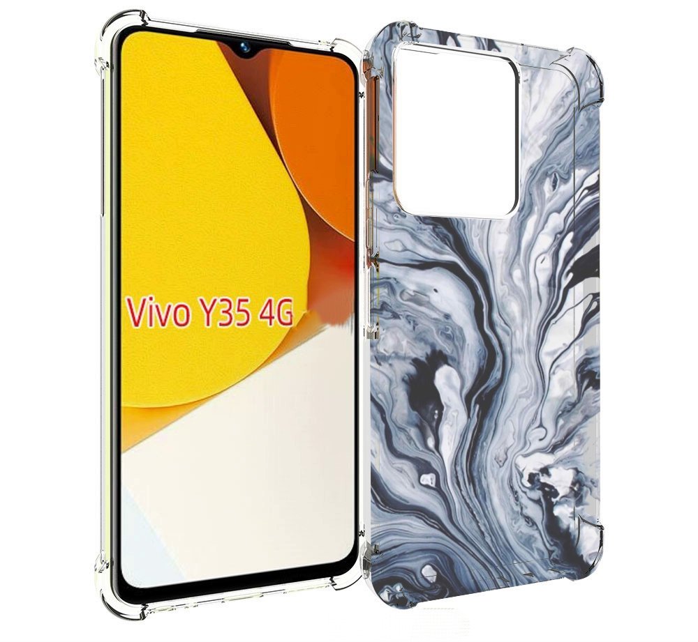 

Чехол MyPads серая краска для Vivo Y35 4G 2022 / Vivo Y22, Прозрачный, Tocco
