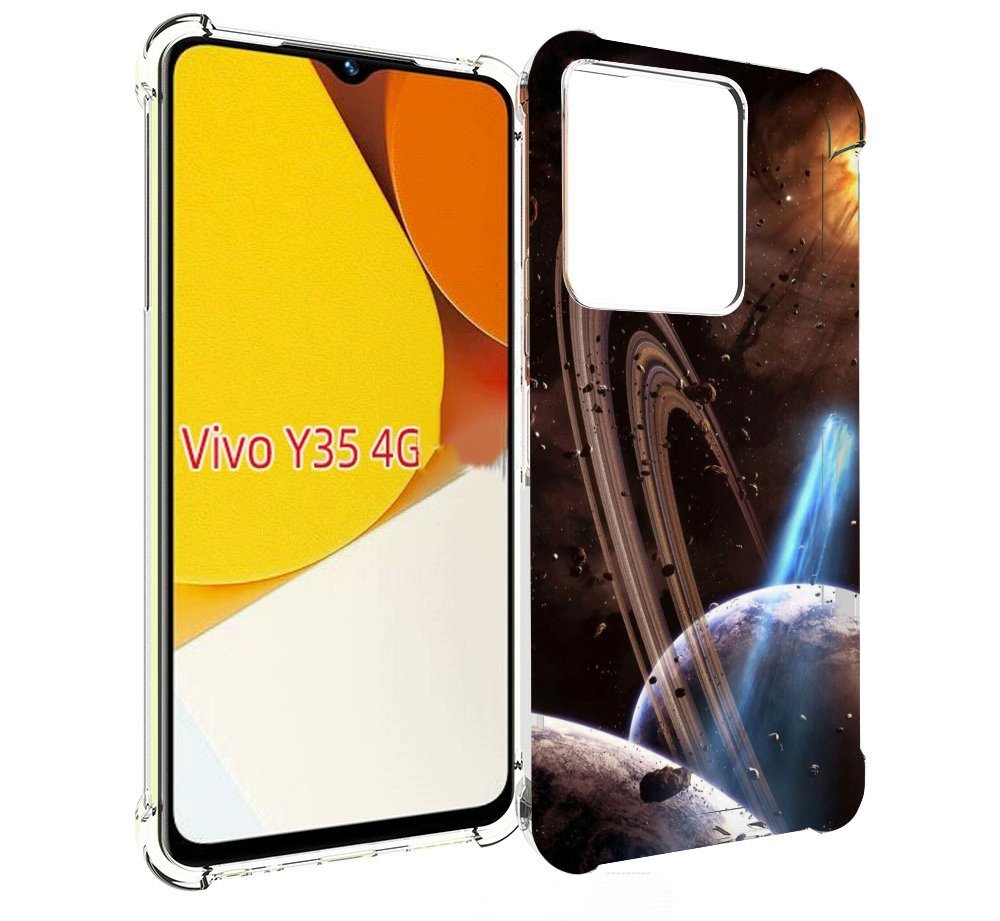 

Чехол MyPads сатурн в космосе для Vivo Y35 4G 2022 / Vivo Y22, Прозрачный, Tocco