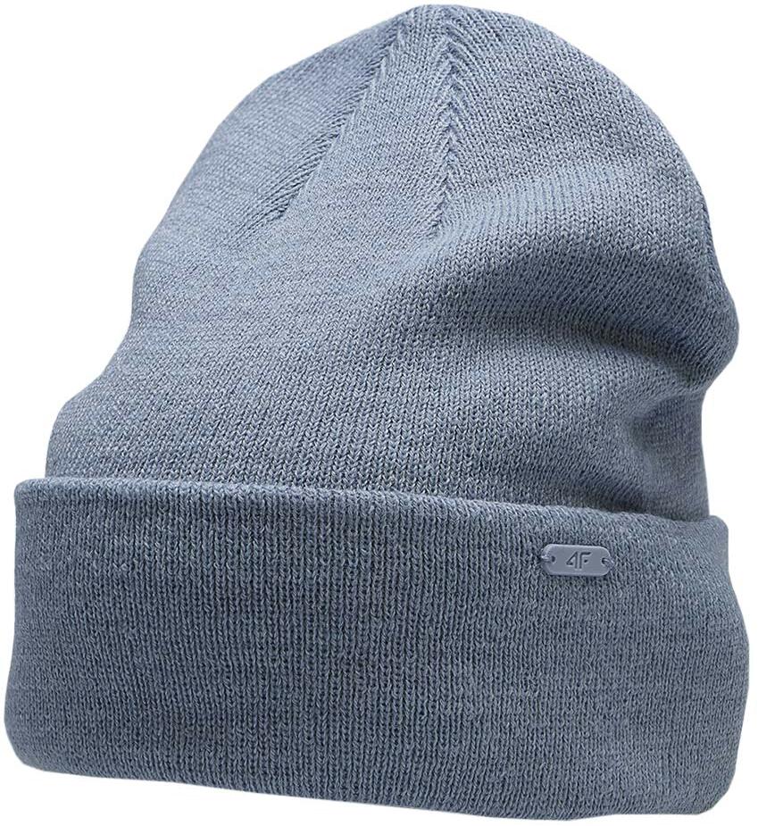 Шапка бини унисекс 4F CAP голубая, one size