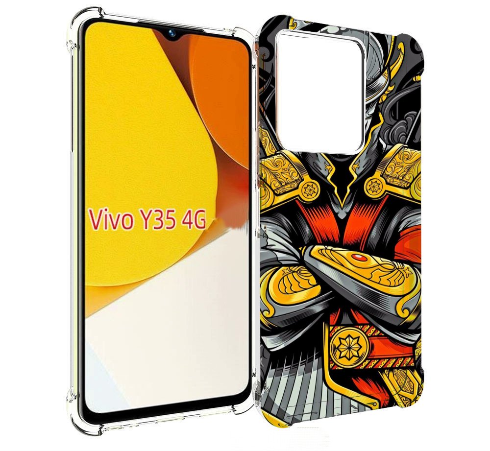 

Чехол MyPads самурай для Vivo Y35 4G 2022 / Vivo Y22, Прозрачный, Tocco