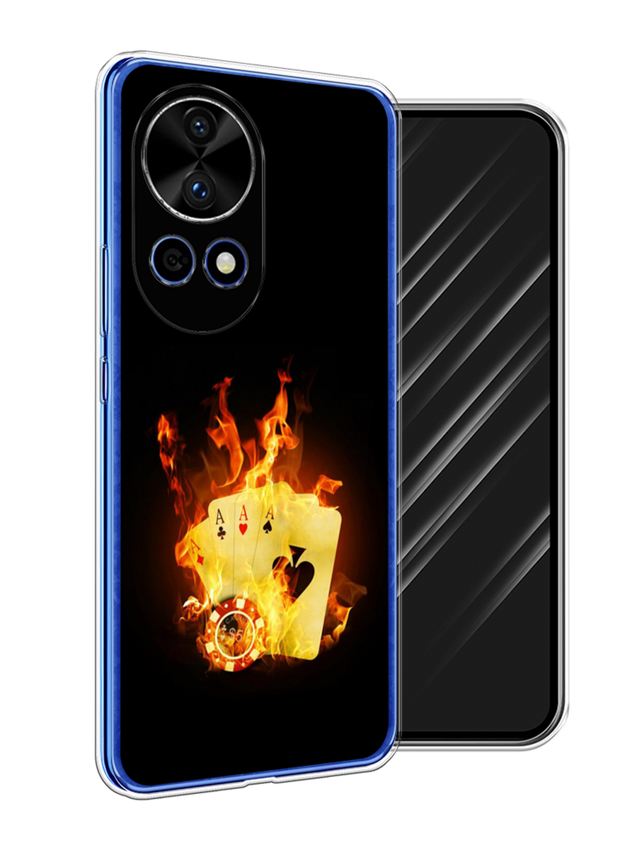 

Чехол Awog на Huawei Nova 12 Pro "Горящие карты", Черный;оранжевый, 6123150-1