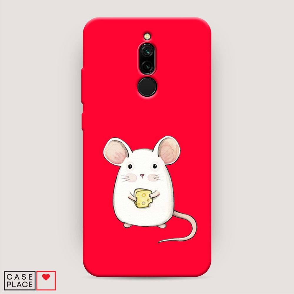 фото Матовый силиконовый чехол "мышка" на xiaomi redmi 8 awog