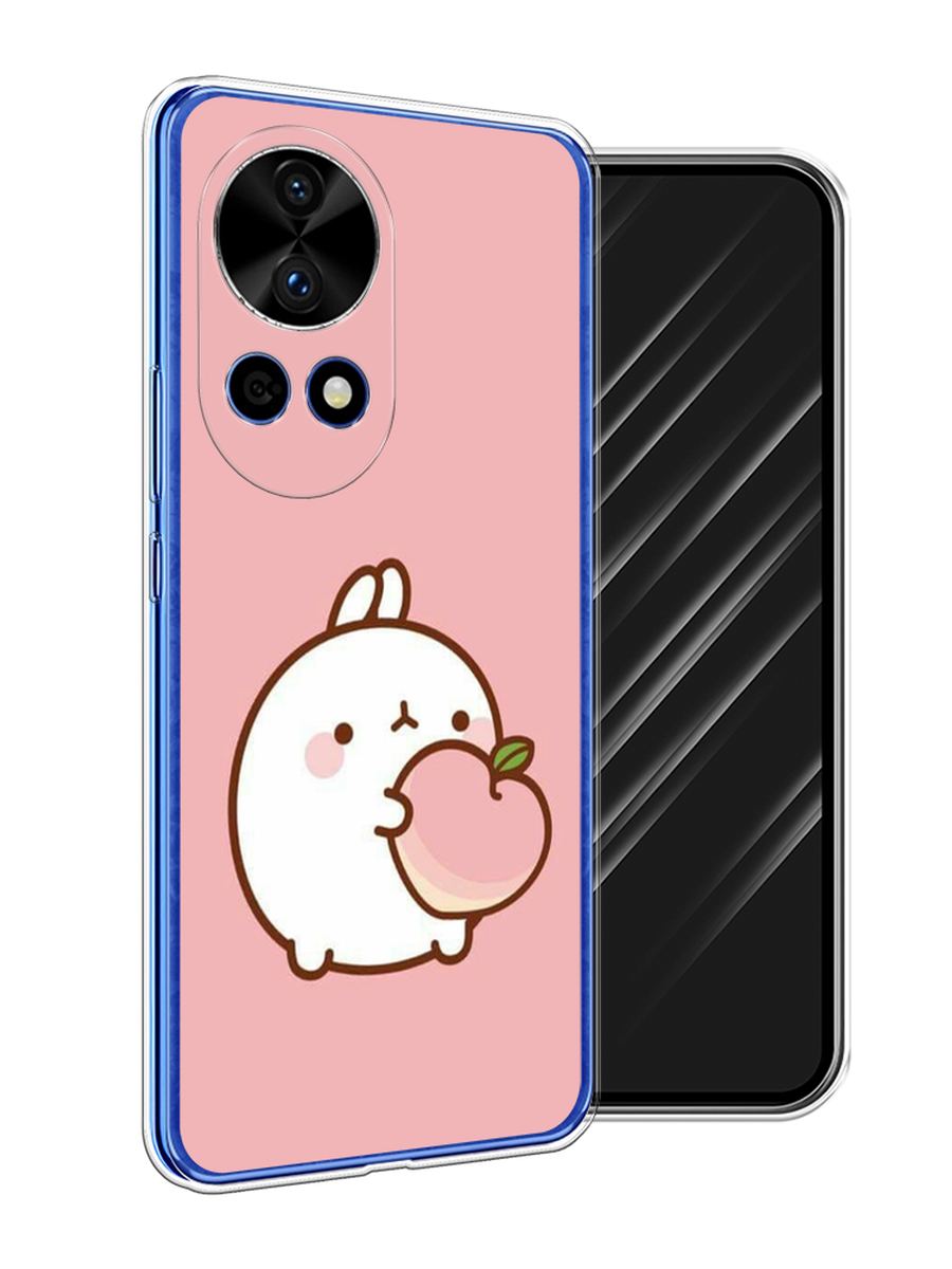 

Чехол Awog на Huawei Nova 12 Pro "Кролик с персиком", Розовый;бежевый, 6123150-1