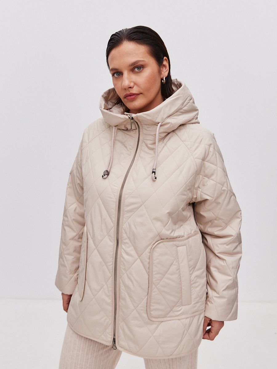 Куртка женская LAWINTER 83770 бежевая 48 RU