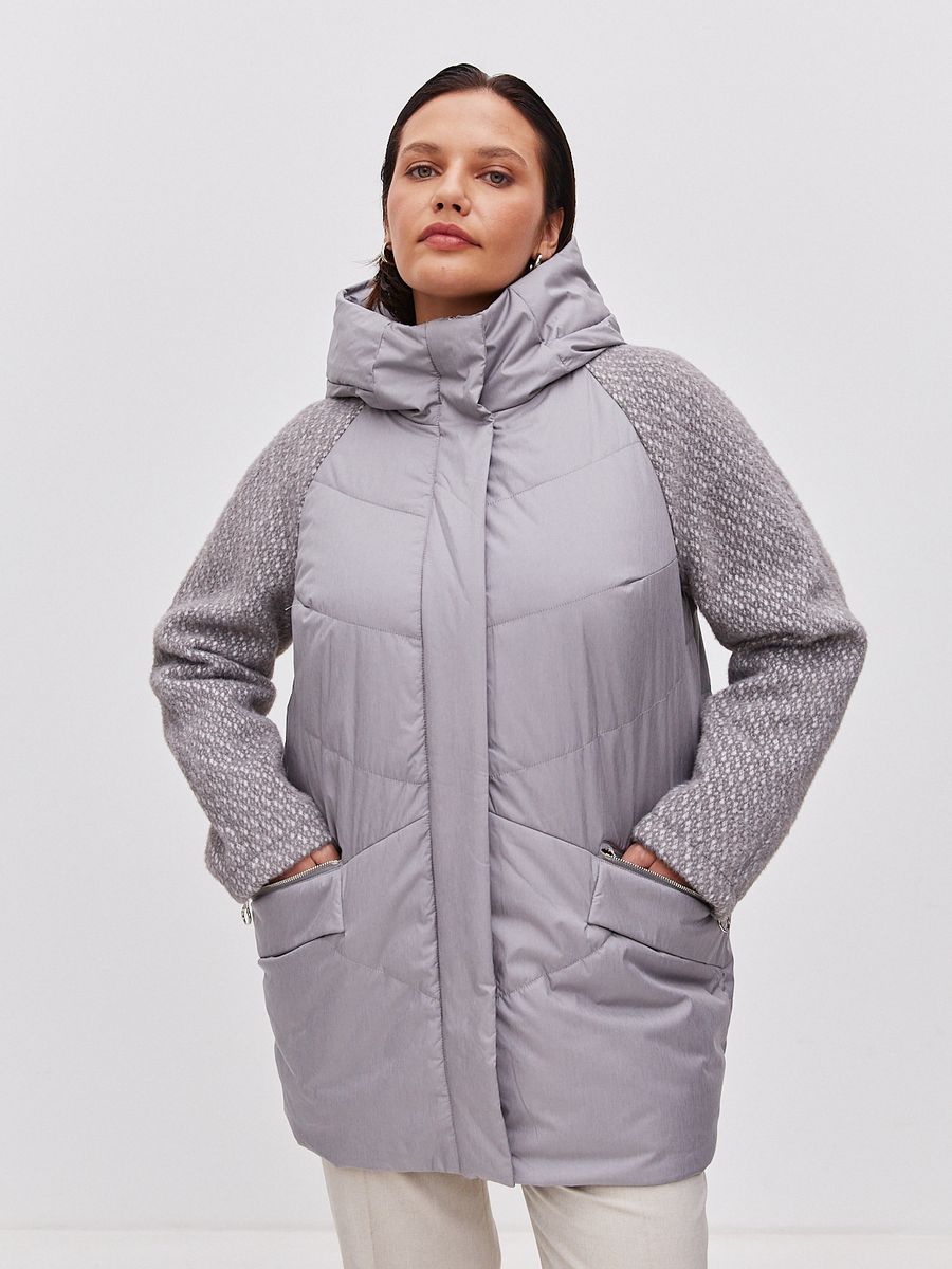 

Куртка женская LAWINTER 83368 серая 58 RU, Серый, 83368