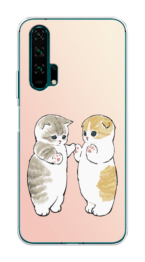 

Чехол на Honor 20 Pro "Пухлые котики", Розовый;бежевый;серый, 69350-1