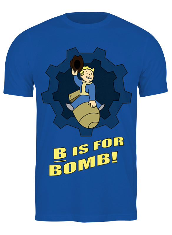 

Футболка мужская Printio Vault boy синяя S, Синий, Vault boy