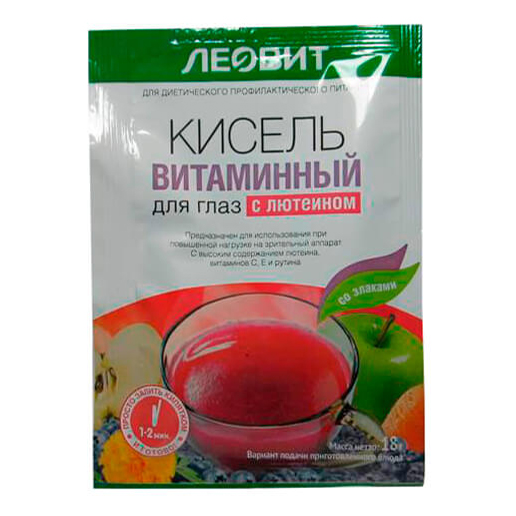 

Кисель Леовит Витаминный для глаз с лютеином 18 г
