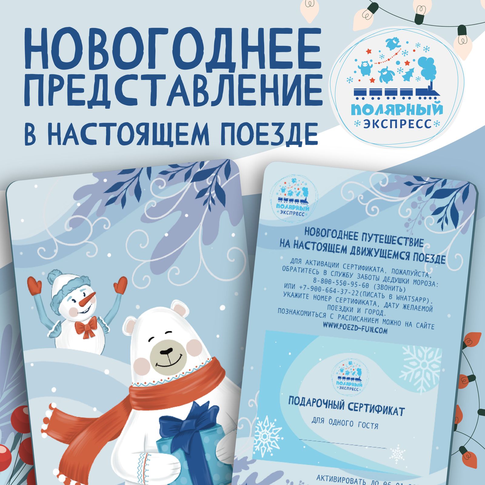 Подарочный сертификат на поезд 