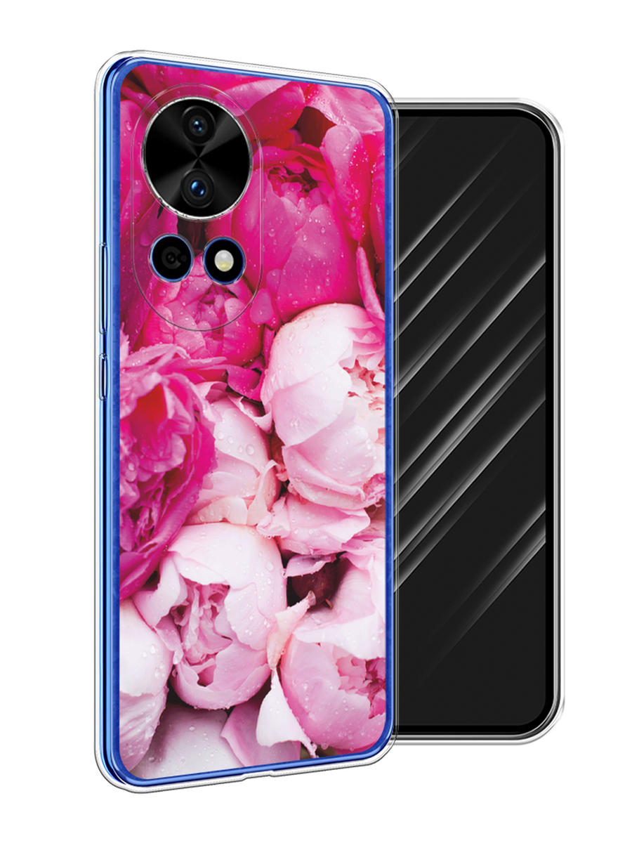 

Чехол Awog на Huawei Nova 12 Pro "Пионы розово-белые", Белый;розовый, 6123150-1