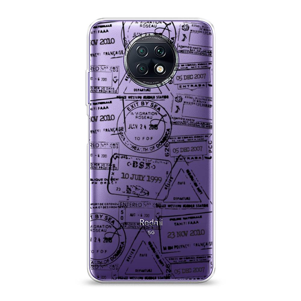 фото Чехол на xiaomi redmi note 9t "visa stamps 2" case place