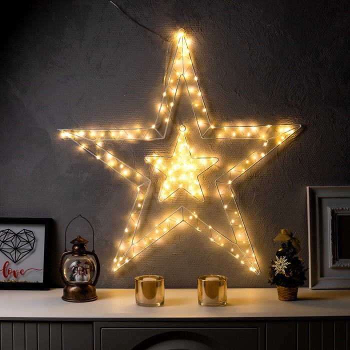 

Световая фигура Luazon Lighting Звезда 9591241 белый теплый, Звезда