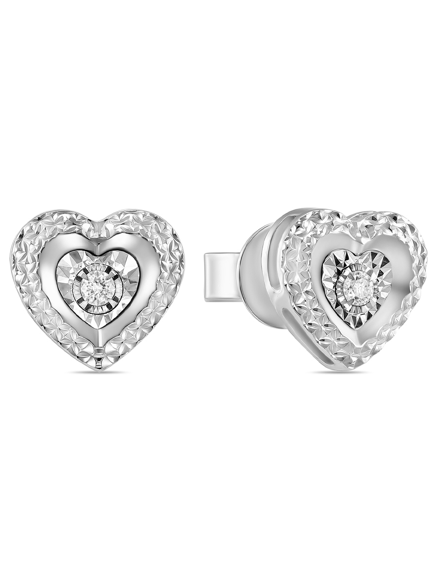 

Серьги пусеты из белого золота MIUZ Diamonds E2018-ER350016ADI, бриллиант, E2018-ER350016ADI