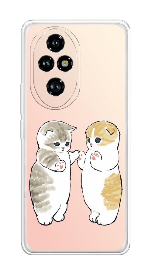 

Чехол на Honor 200 Pro "Пухлые котики", Розовый;бежевый;серый, 6124850-1