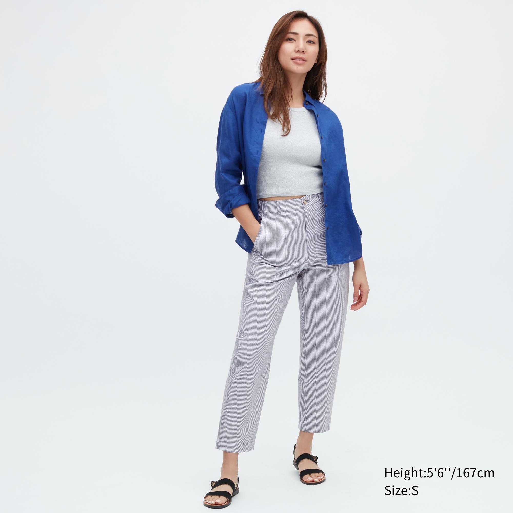 

Брюки женские UNIQLO 458198COL68 синие S (доставка из-за рубежа), Синий, 458198COL68