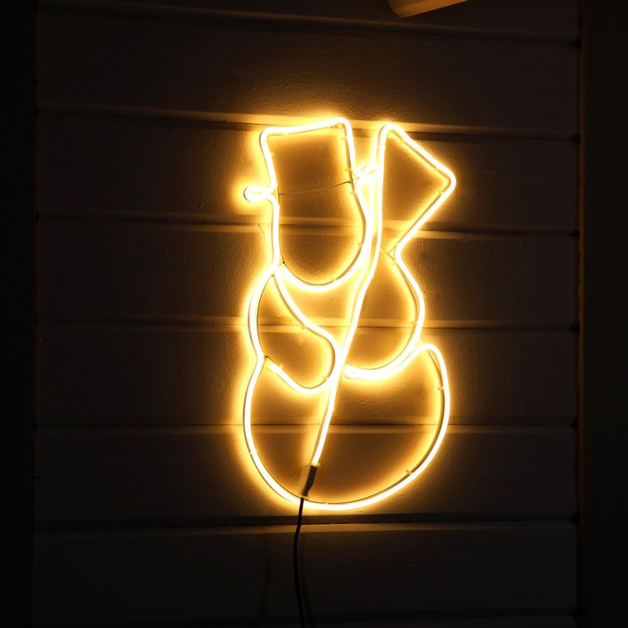

Дюралайт Luazon lighting Снеговик 9591233 0,38х0,54м белый теплый, Снеговик