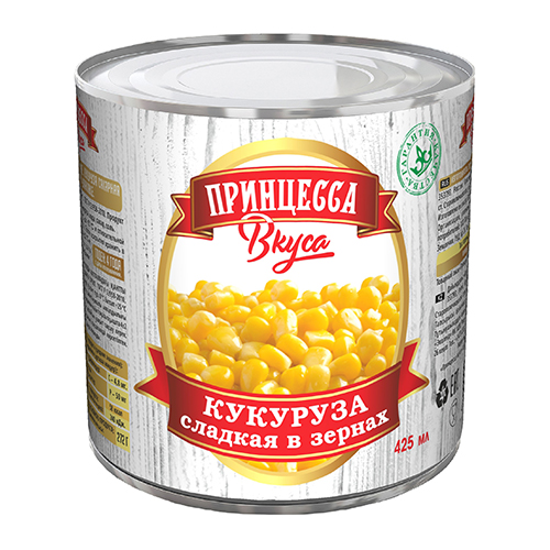 фото Кукуруза принцесса вкуса сладкая в зернах консервированная