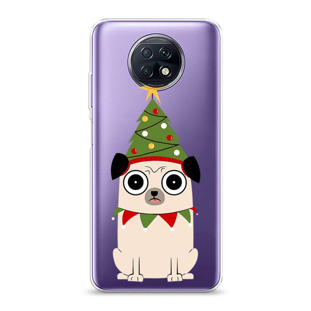 

Чехол на Xiaomi Redmi Note 9T "Собачка с ёлочкой", Бежевый;красный;зеленый, 39650-1