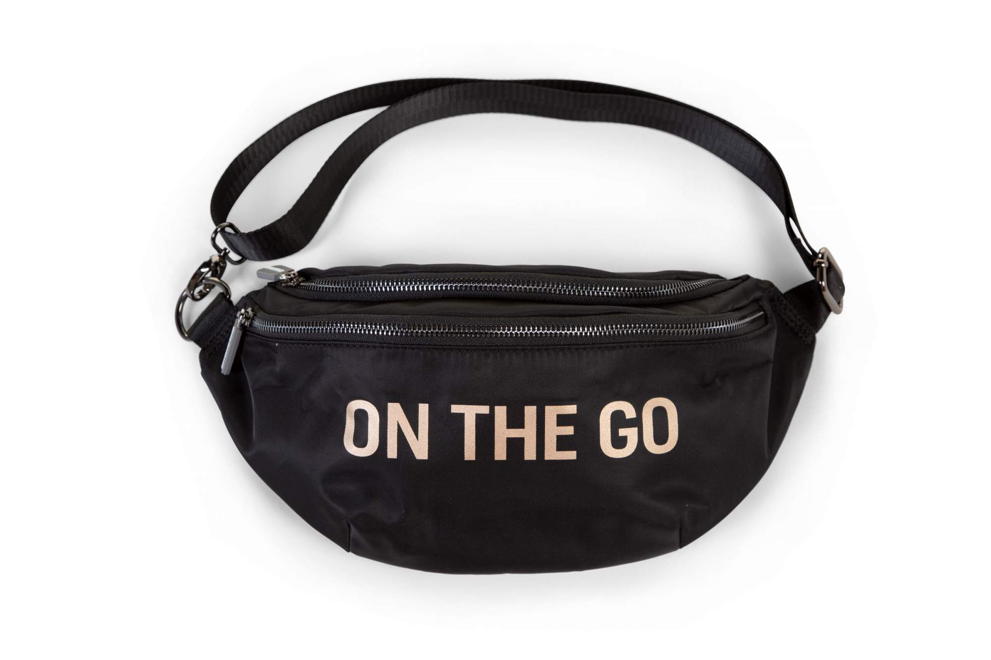 Поясная сумка женская CHILDHOME ON THE GO, black/gol
