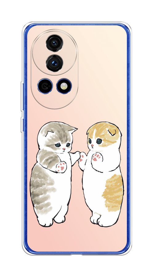 

Чехол на Huawei Nova 12 Pro "Пухлые котики", Розовый;бежевый;серый, 6123150-1