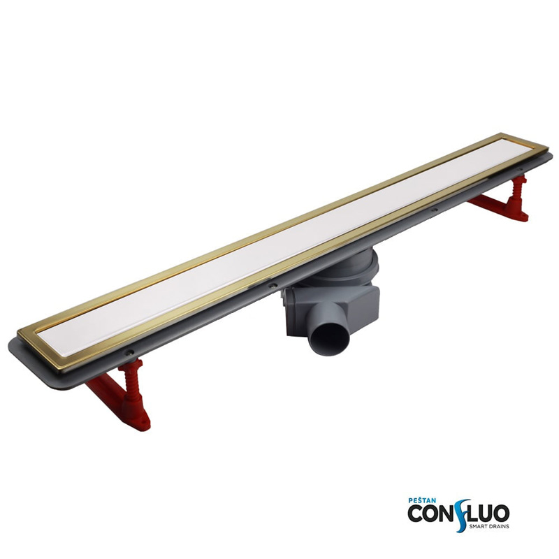 

Душевой лоток Pestan Confluo Premium Line White Glass 450 Gold