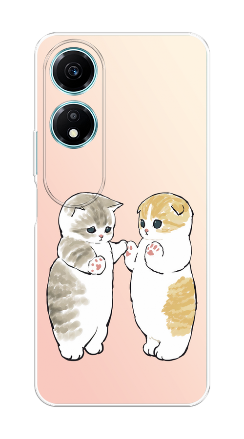 

Чехол на Honor X5 Plus "Пухлые котики", Розовый;бежевый;серый, 6121950-1