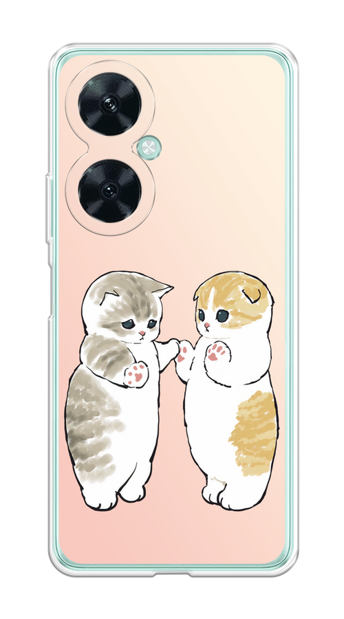 

Чехол на Huawei Nova 11i "Пухлые котики", Розовый;бежевый;серый, 6121750-1