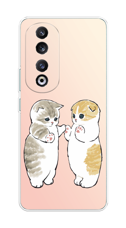 

Чехол на Honor 90 Pro "Пухлые котики", Розовый;бежевый;серый, 6121550-1
