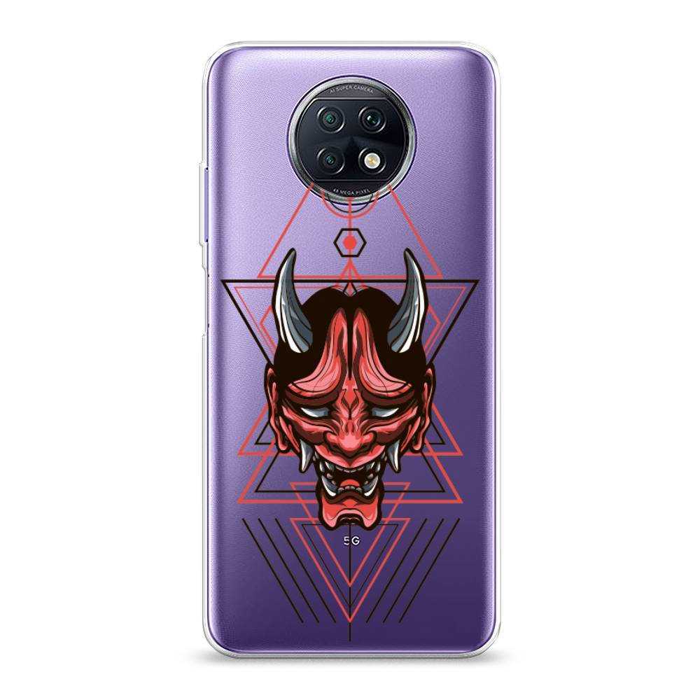 

Чехол на Xiaomi Redmi Note 9T "Hanya Oni mask", Серый;красный;черный, 39650-4