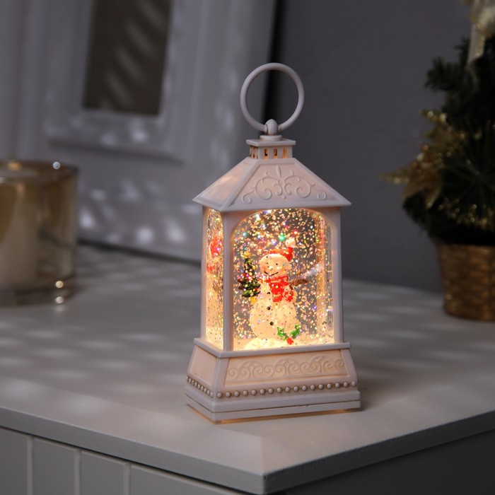 Новогодний светильник Luazon Lighting Снеговик 9591268 белый теплый