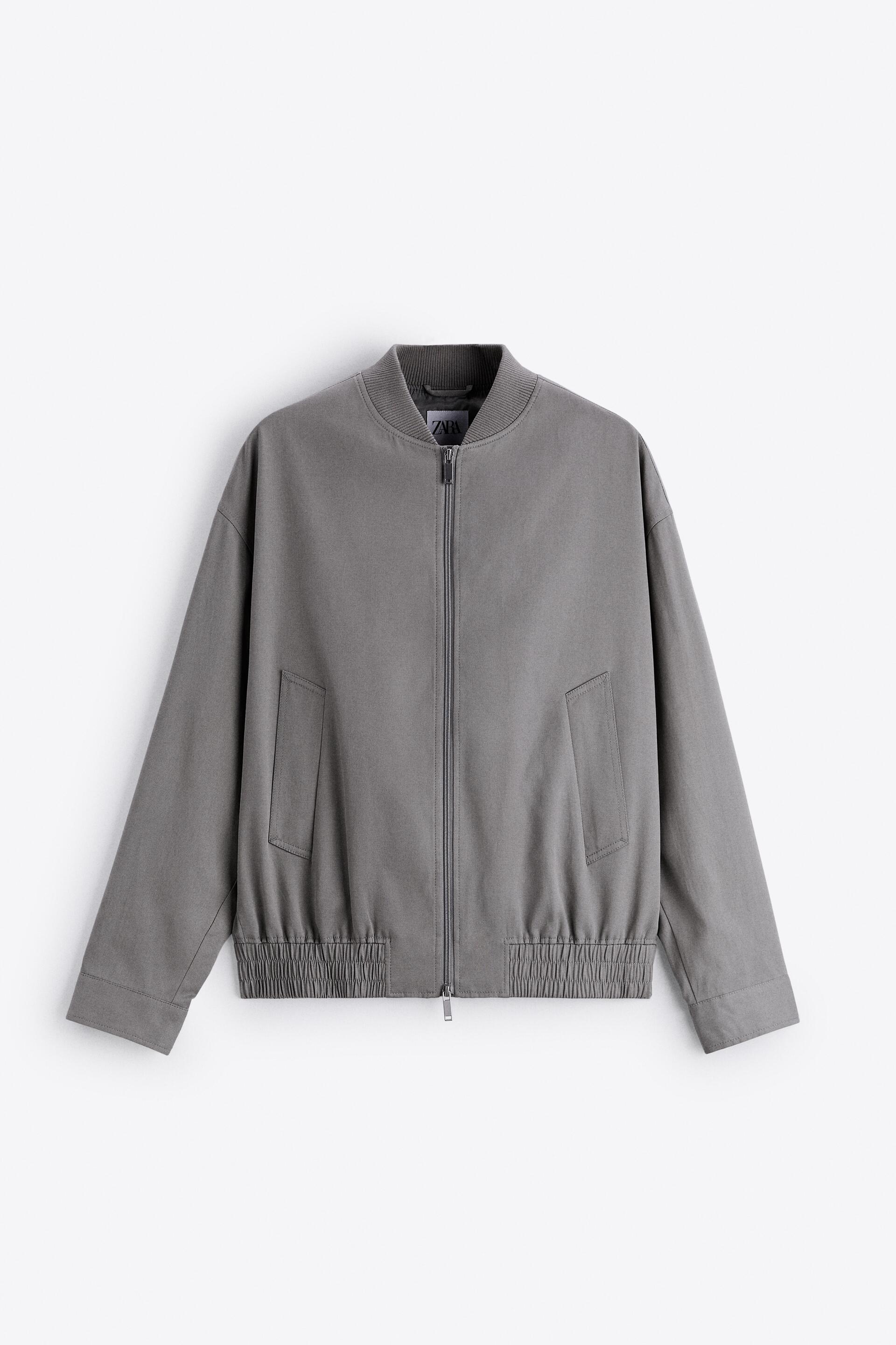 

Бомбер мужской ZARA 09621644 серый M (доставка из-за рубежа), 09621644