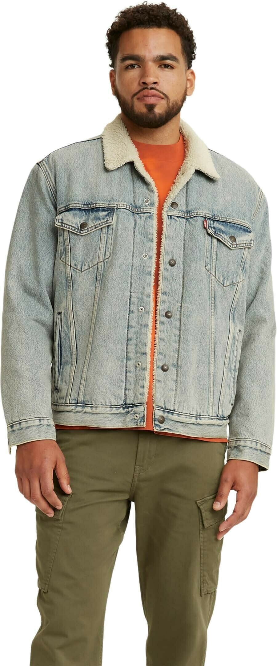 Джинсовая куртка мужская Levi's 16365-0070 голубая 2XL