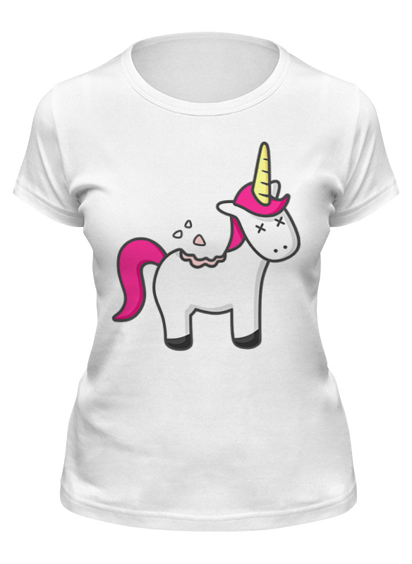 

Футболка женская Printio Единорог (unicorn) белая 2XL, Белый, Единорог (unicorn)