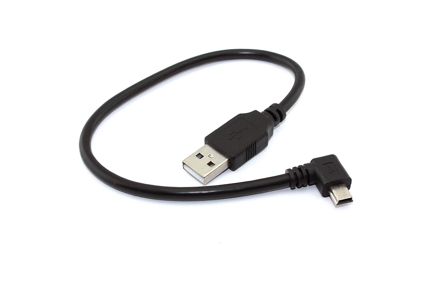 Кабель micro USB-USB OEM USB Type A на Mini USB угол влево 0,25 м 5 м