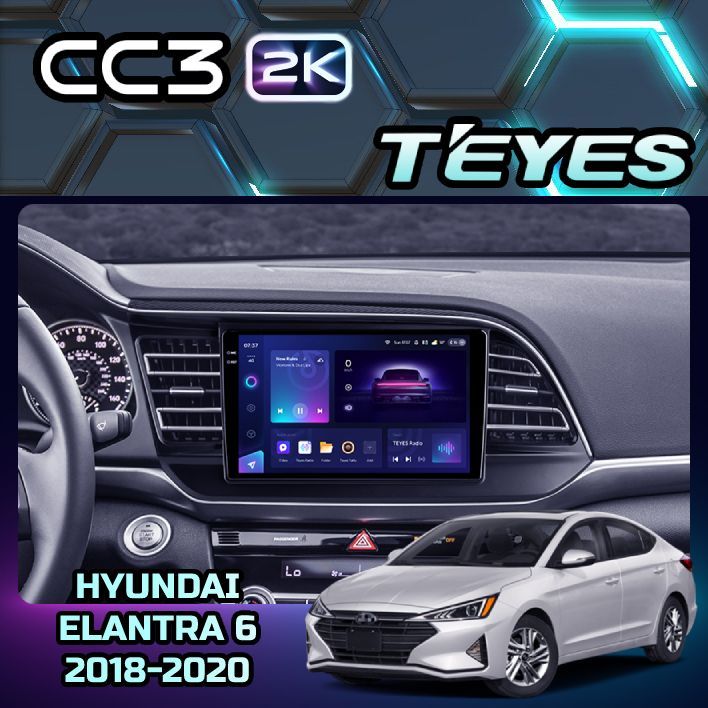 

Магнитола Teyes CC3 2K 6/128 9" для Hyundai Elantra 6 2018-2020 (Тип A), CC3 2K 6/128 9"