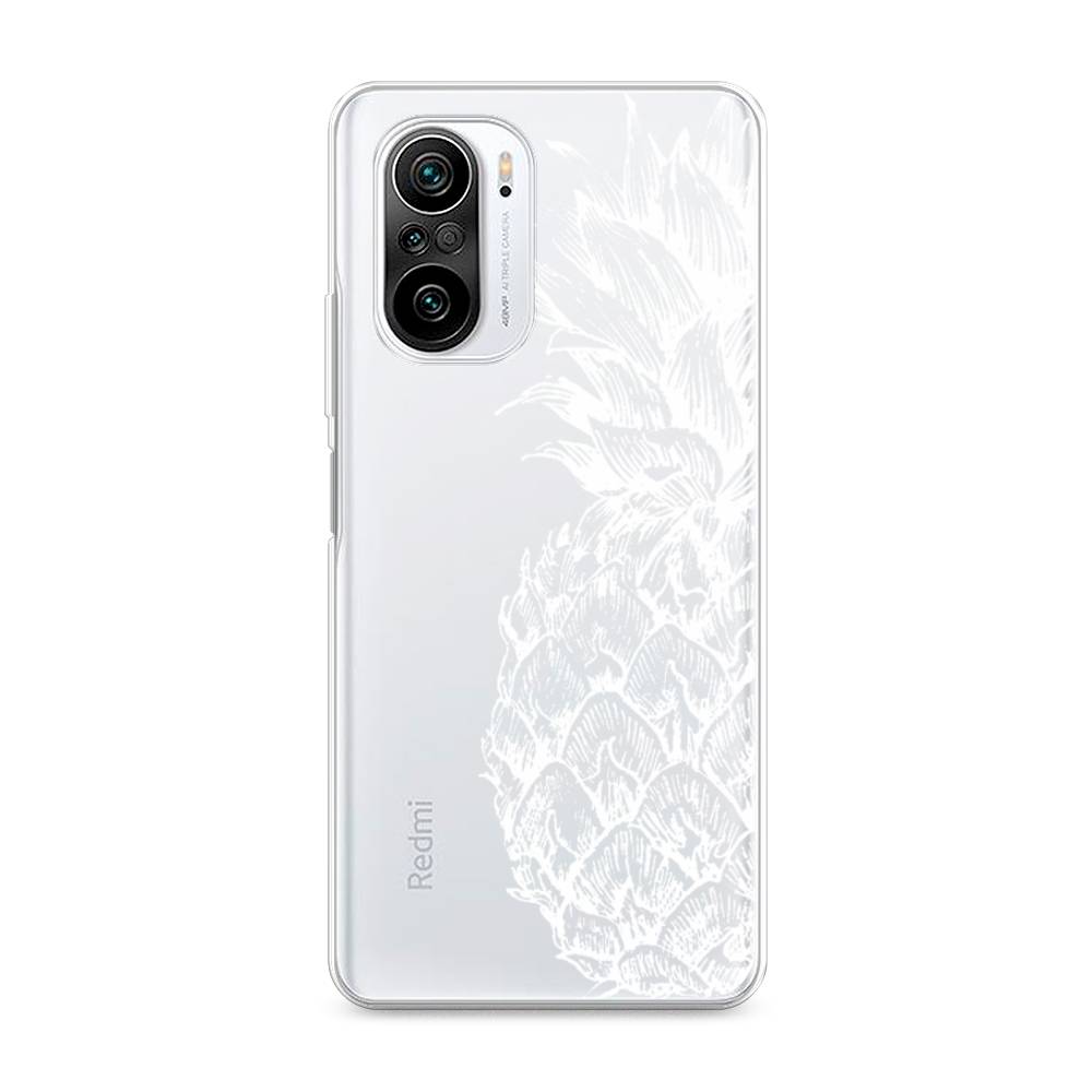 

Чехол Awog на Xiaomi Redmi K40 "Ананас графика белая", Разноцветный, 310950-10