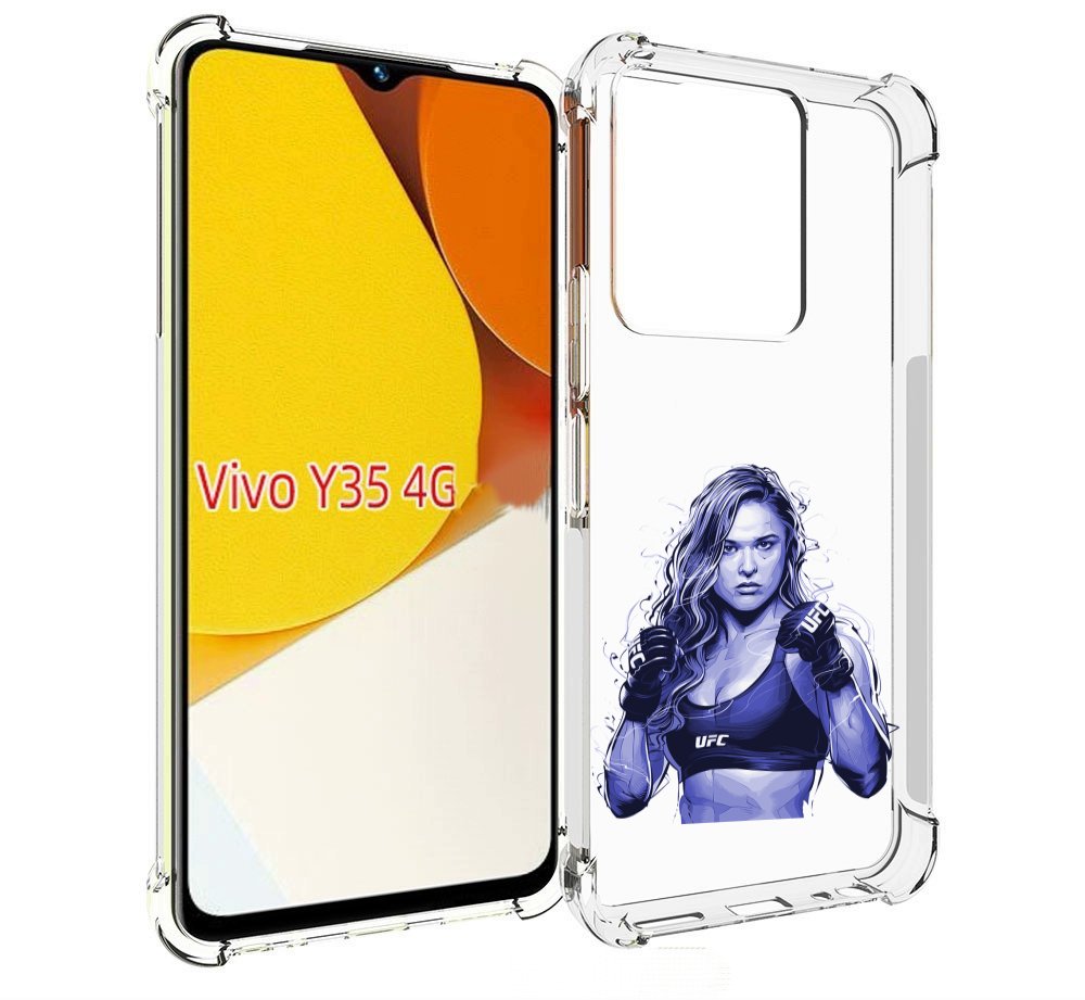 

Чехол MyPads ронда-роузи-юфс для Vivo Y35 4G 2022 / Vivo Y22, Прозрачный, Tocco