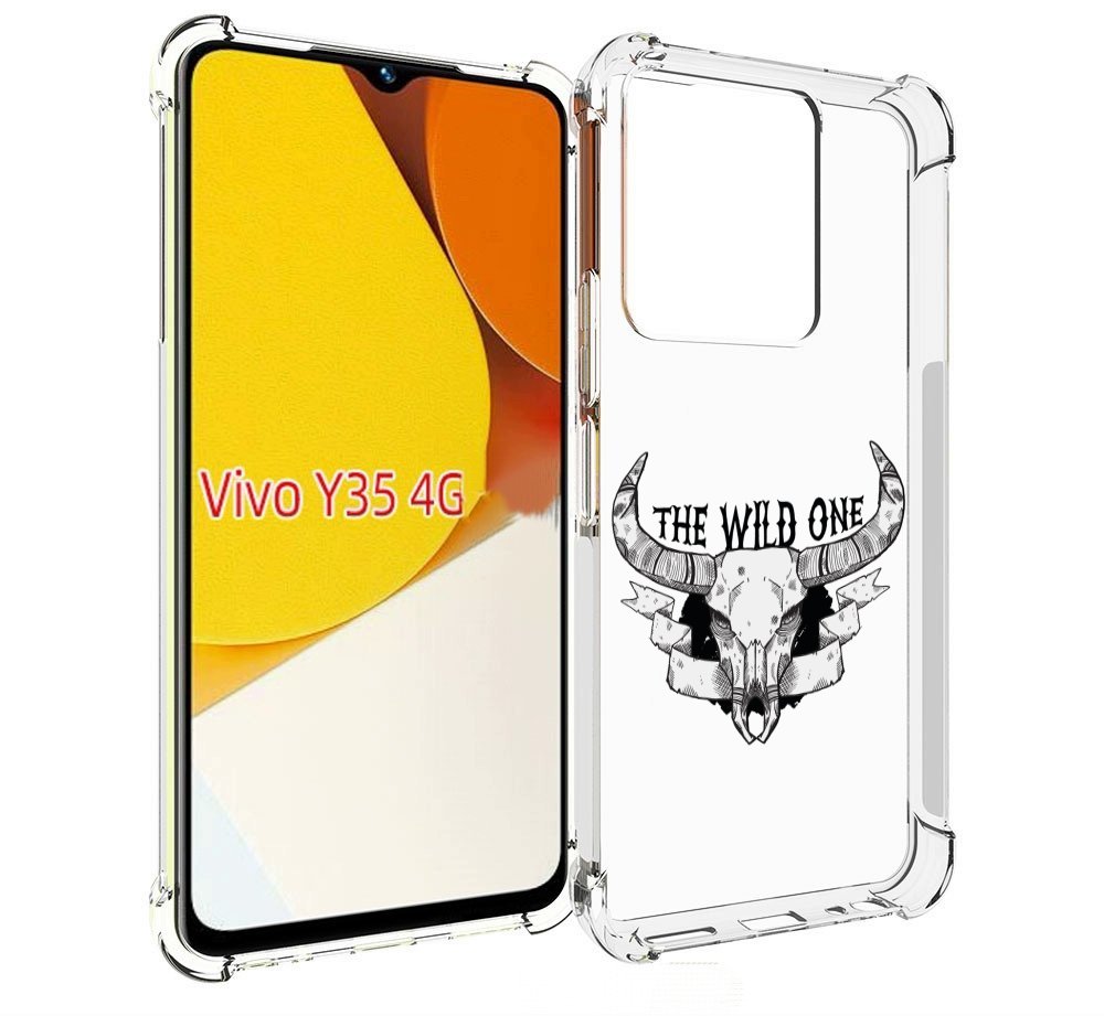 

Чехол MyPads рогатый-череп-оленя для Vivo Y35 4G 2022 / Vivo Y22, Прозрачный, Tocco