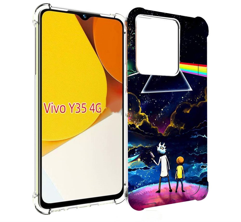 

Чехол MyPads рик и морти в космосе для Vivo Y35 4G 2022 / Vivo Y22, Прозрачный, Tocco