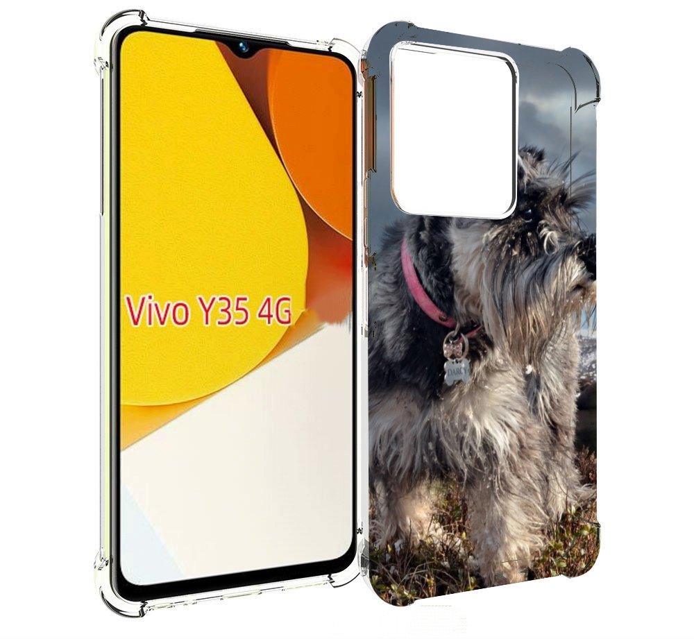 

Чехол MyPads ризеншнауцер 2 для Vivo Y35 4G 2022 / Vivo Y22, Прозрачный, Tocco