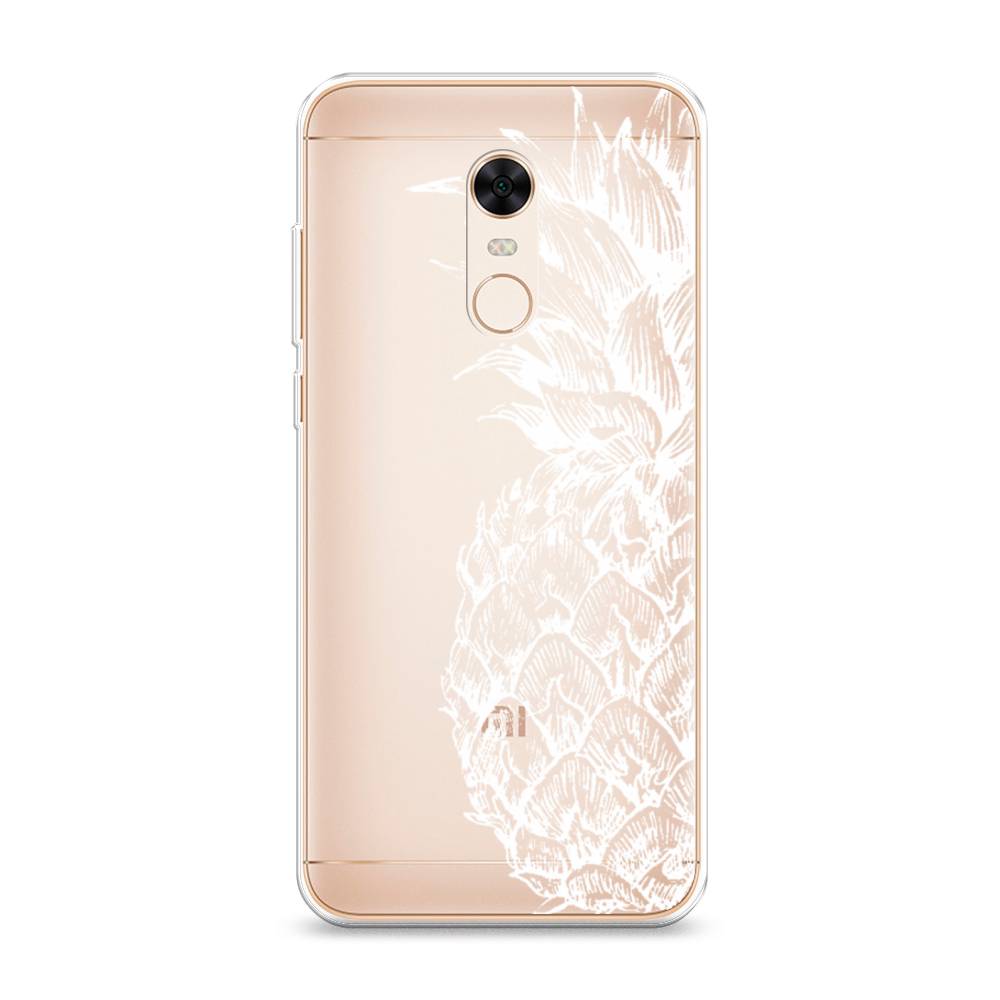 

Чехол Awog на Xiaomi Redmi 5 Plus "Ананас графика белая", Разноцветный, 33150-10