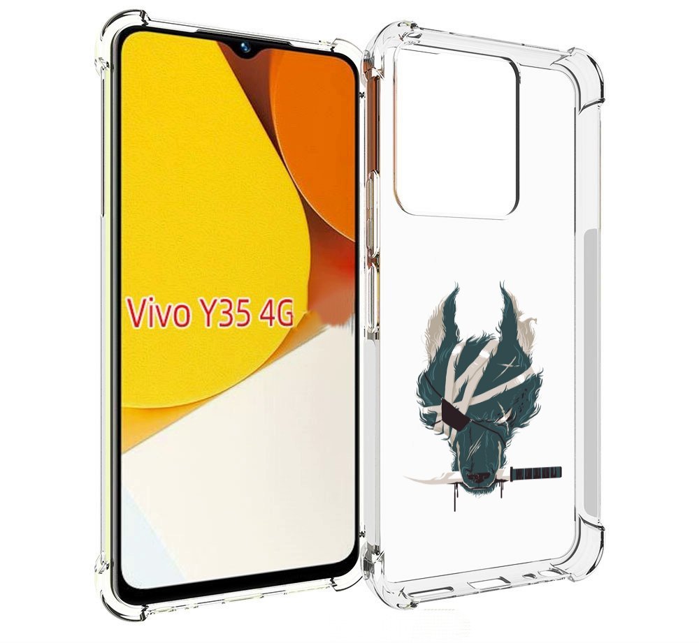 

Чехол MyPads волк-разбойник для Vivo Y35 4G 2022 / Vivo Y22, Прозрачный, Tocco