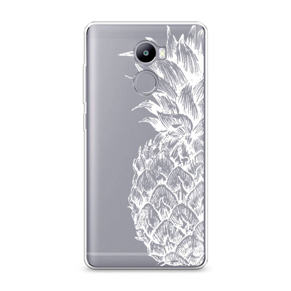 

Чехол Awog на Xiaomi Redmi 4 "Ананас графика белая", Разноцветный, 31150-10