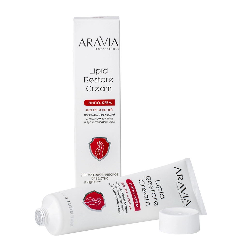 Липо-крем для рук и ногтей Aravia Professional Lipid Restore Cream восстановление 100 мл