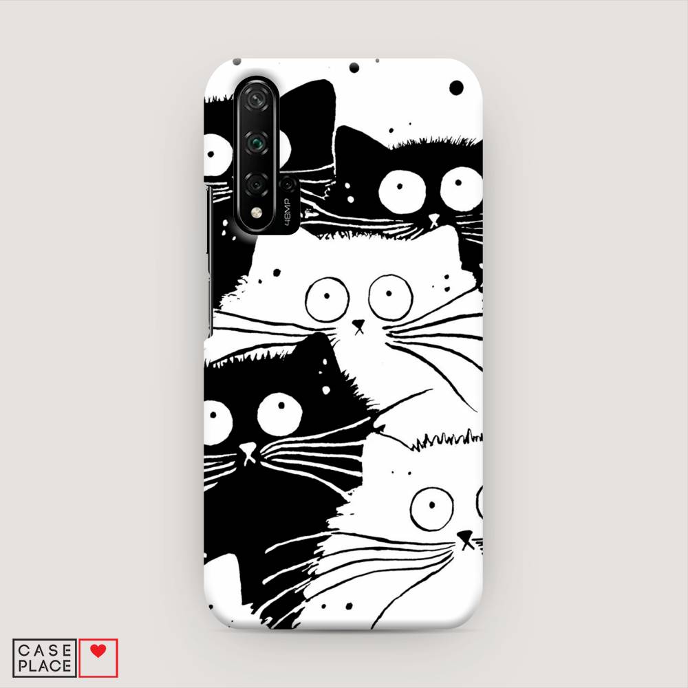 

Чехол Awog "Коты черно-белые" для Honor 20, 69520-1