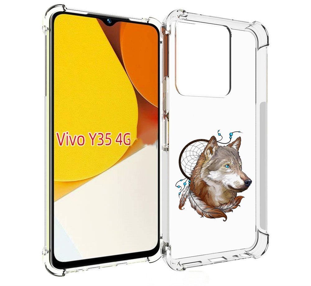 

Чехол MyPads волк и ловец снов для Vivo Y35 4G 2022 / Vivo Y22, Прозрачный, Tocco