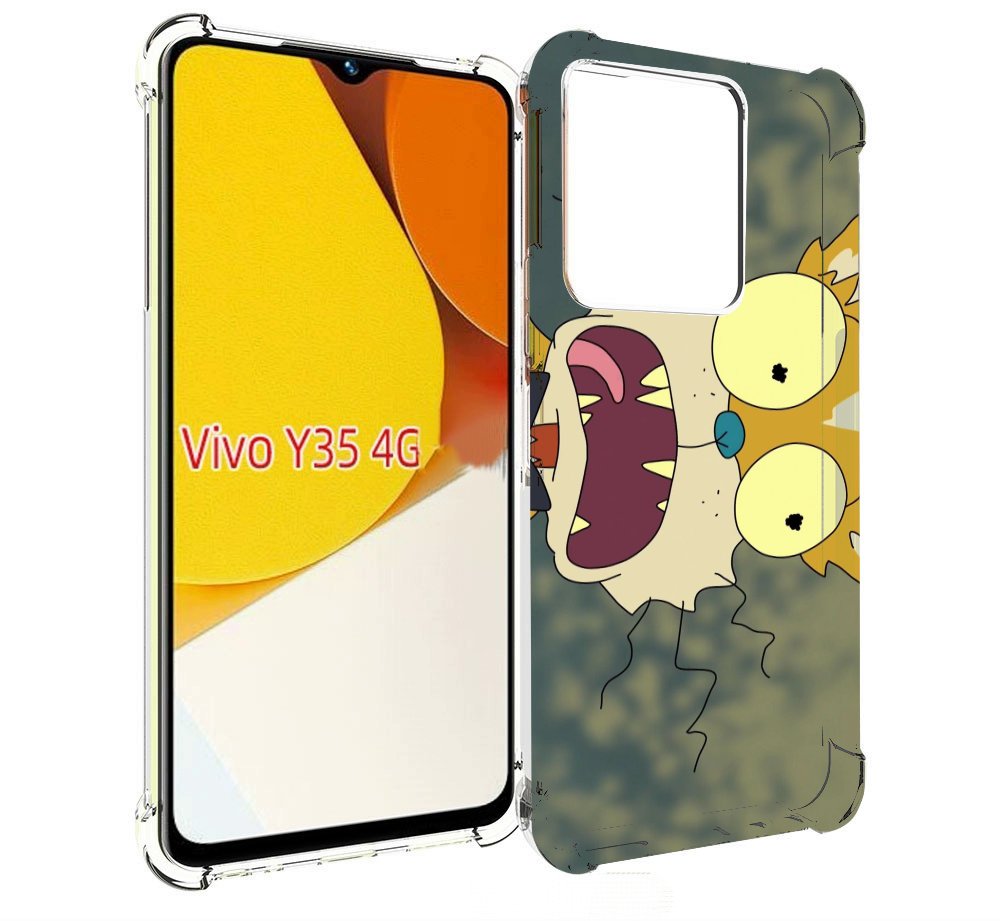 

Чехол MyPads пугливый кот для Vivo Y35 4G 2022 / Vivo Y22, Прозрачный, Tocco