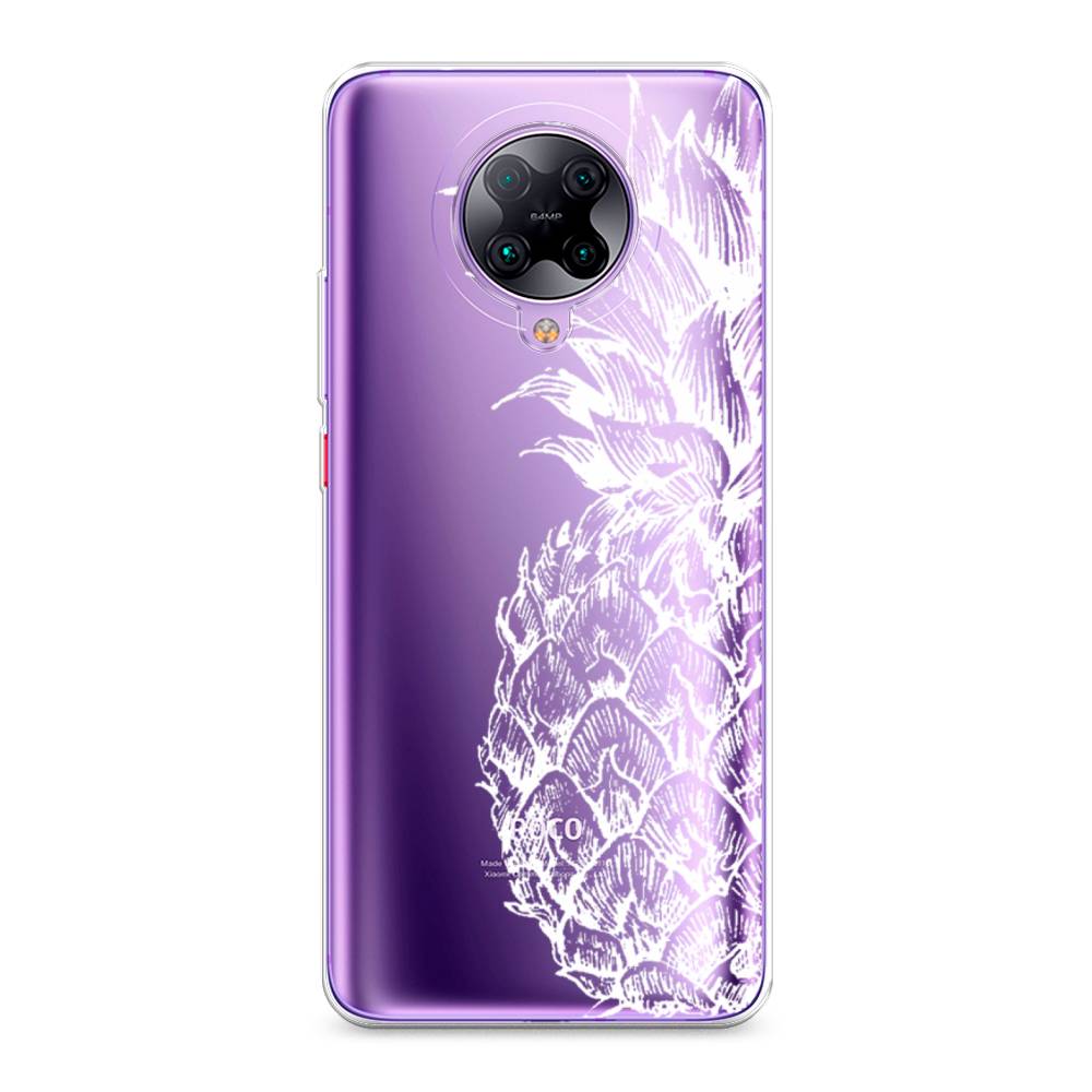 

Чехол Awog на Poco F2 Pro/Redmi K30 Pro "Ананас графика белая", Разноцветный, 37050-10