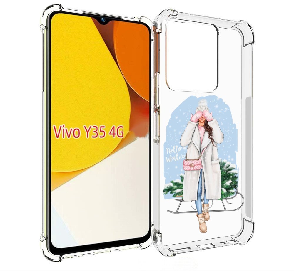 

Чехол MyPads привет-зима женский для Vivo Y35 4G 2022 / Vivo Y22, Прозрачный, Tocco